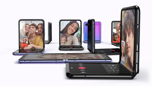 Le Samsung Galaxy Z Flip présenté à San Francisco ce mardi 11 février 2020.