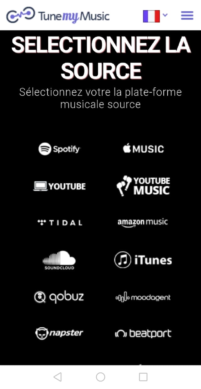 Tune My Music permet d'accéder à ses contenus sur de nombreuses plateformes