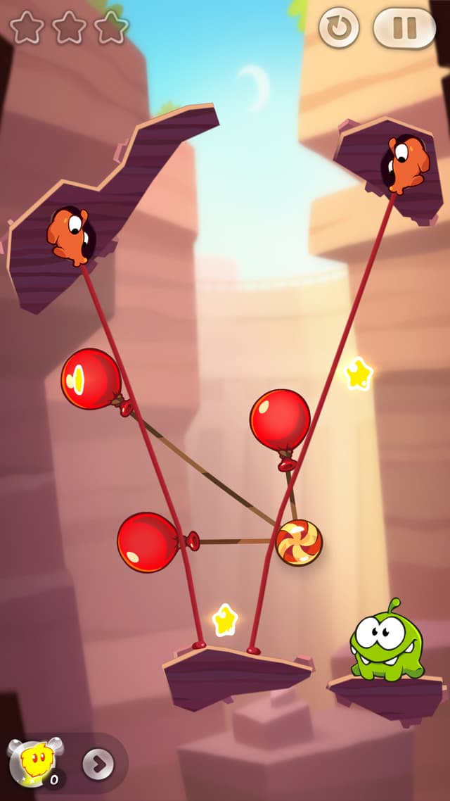 Have you figured out how to get the candy to Om Nom?