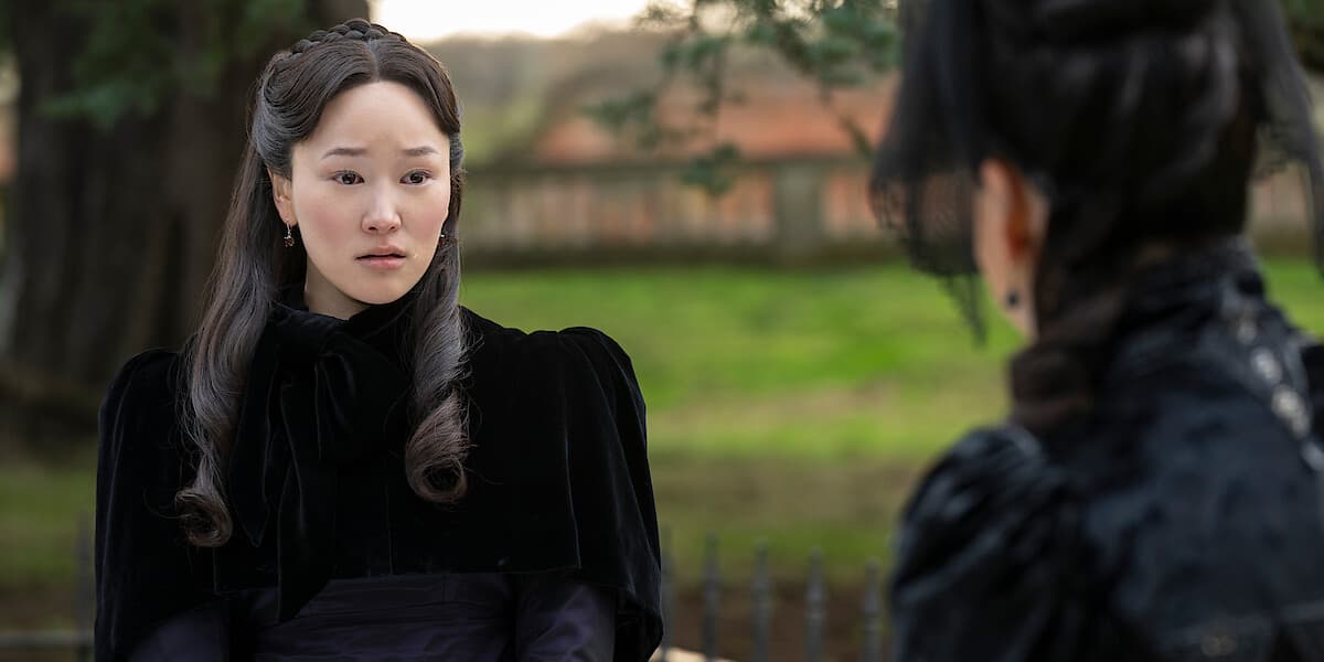 Yerin Ha dans la saison 4 de "La Chronique des Bridgerton" sur Netflix. 