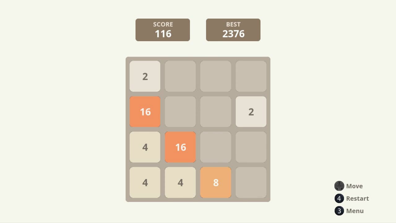 Dans 2048, il faut additionner les chiffres similaires pour atteindre le montant recherché