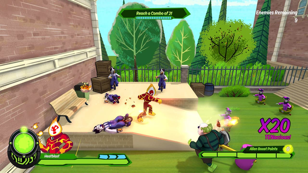 Grâce à l'omnitrix, transformez-vous en de puissants aliens pour combattre les ennemis.
