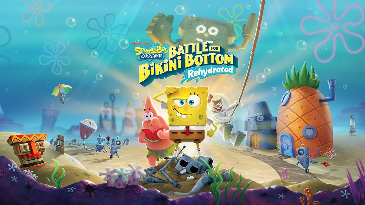 Accompagné de la fine équipe, Sandy, Patrick et bien évidemment Bob l'éponge, sauvez la ville des mains de Plankton Accompagné de la fine équipe, Sandy, Patrick et bien évidemment Bob l'éponge, sauvez la ville des mains de Plankton