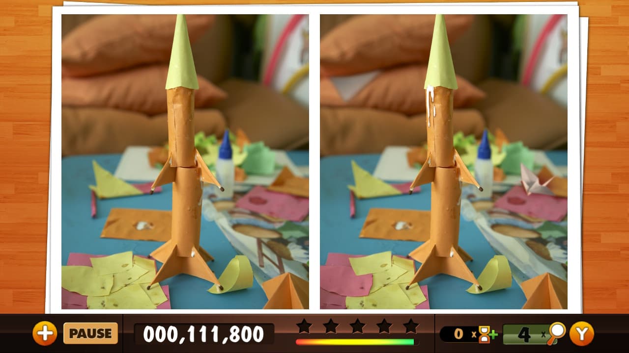 Il faut retrouver les cinq différences entre les deux images dans Spot the Differences : party !, sur SFR Jeux