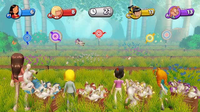 Le fameux lancer de licornes dans le jeu Les Sisters sur SFR Gaming