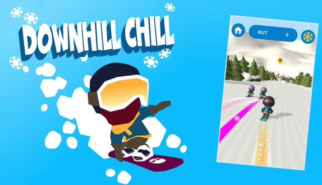Devenez le roi de la glisse dans Downhill Chill, un jeu de ski époustouflant.