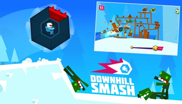 Downhill Smash, un jeu de glisse et un défouloir jouissif à retrouver chez SFR Jeux Illimité.