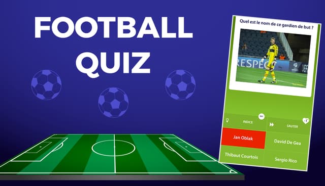 Testez vos connaissances sur le foot ainsi que ses icônes avec le jeu Football Quiz.