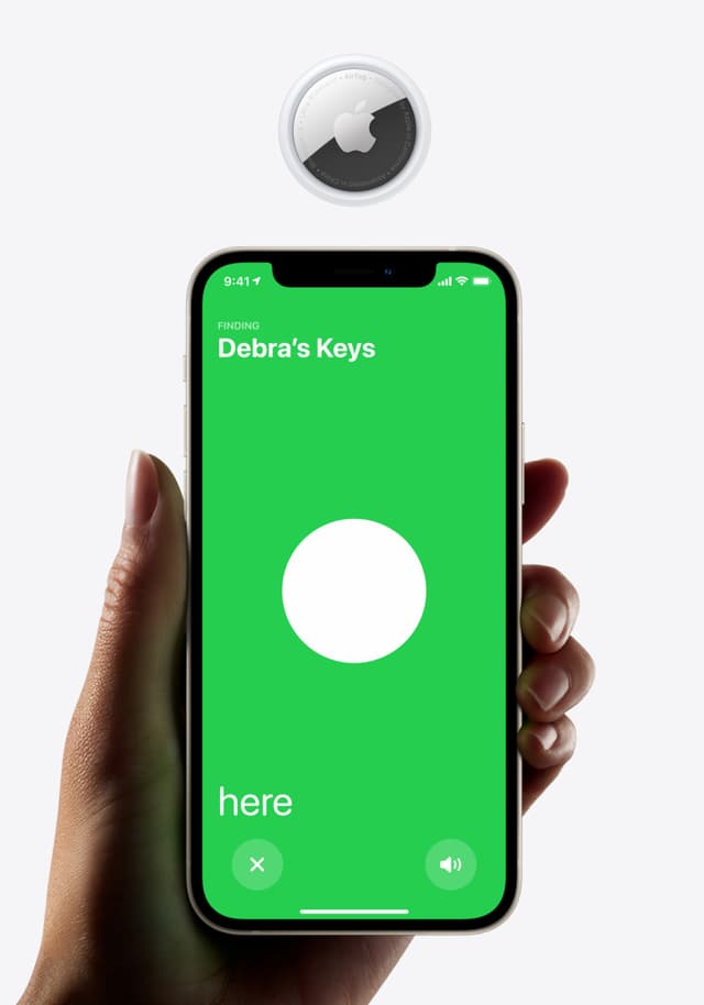 Localisez votre AirTag (et donc votre objet égaré auquel il est attaché) avec votre iPhone.
