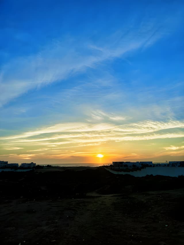 Un coucher de soleil sur Agadir