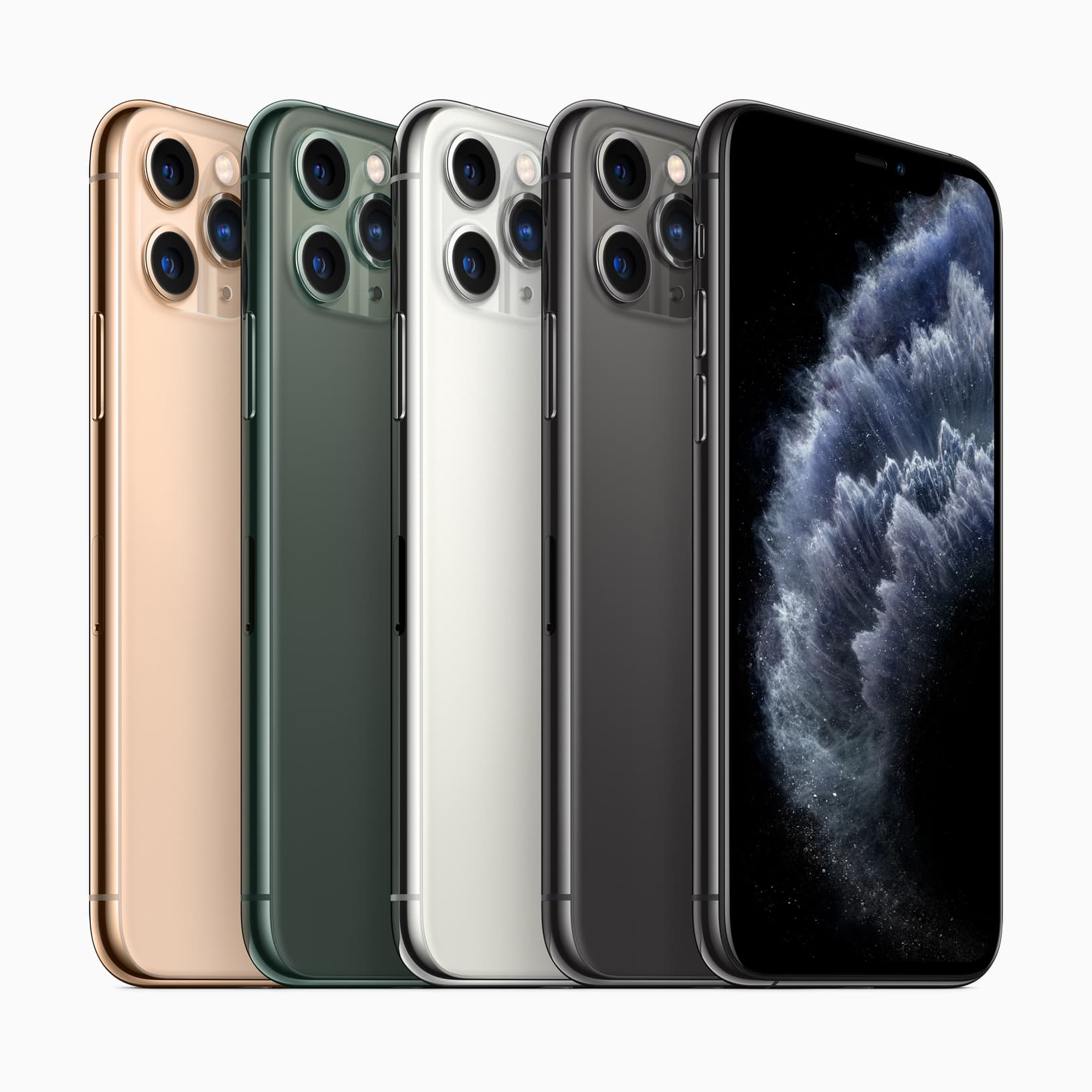 L'iPhone 11 Pro et l'iPhone 11 Pro Max se déclinent en vert profond, gris sidéral, argent et or L'iPhone 11 Pro et l'iPhone 11 Pro Max se déclinent en vert profond, gris sidéral, argent et or
