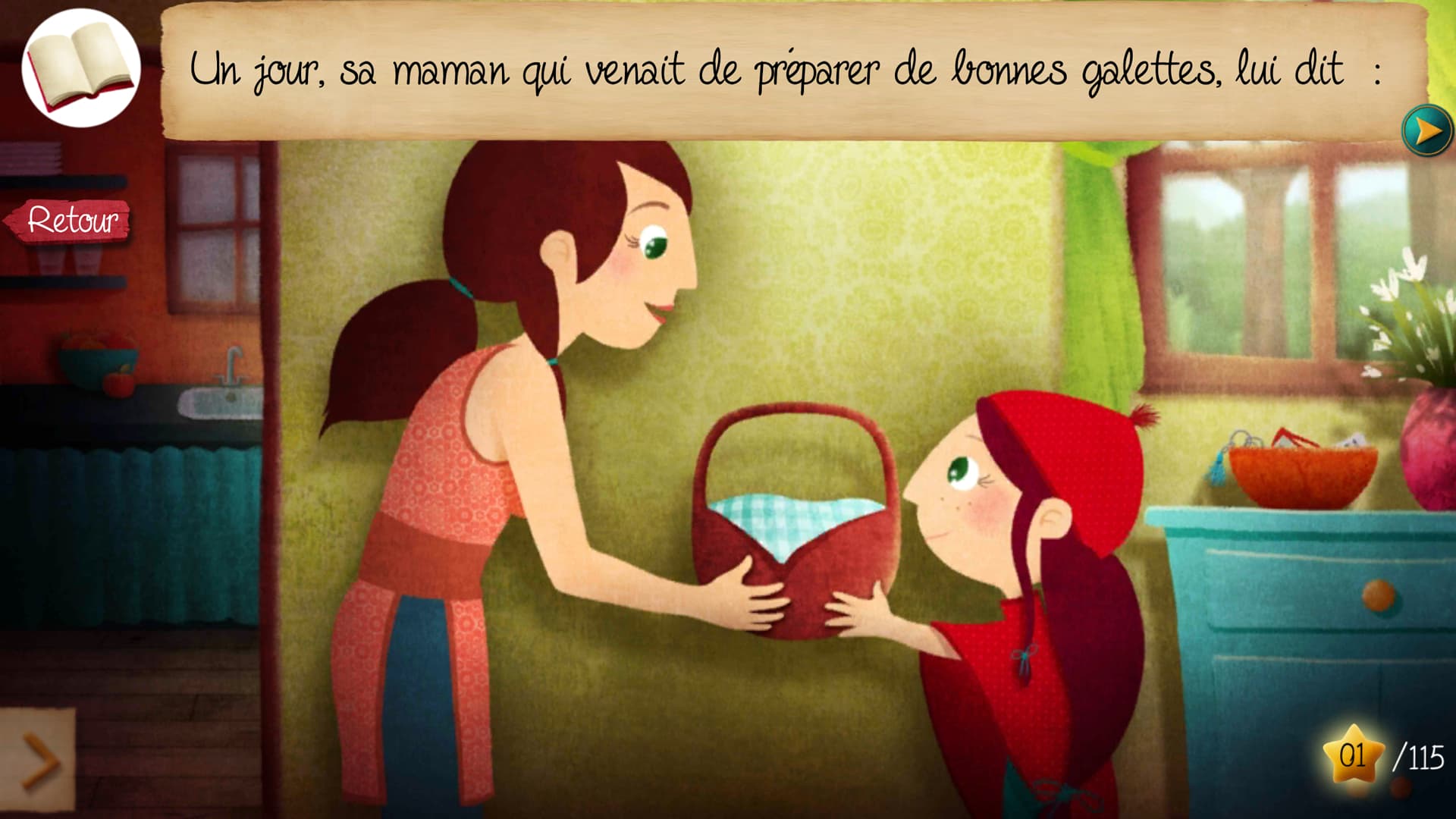 Sa mère ne sait pas qu'elle vient de confier au Petit Chaperon Rouge une mission bien périlleuse...