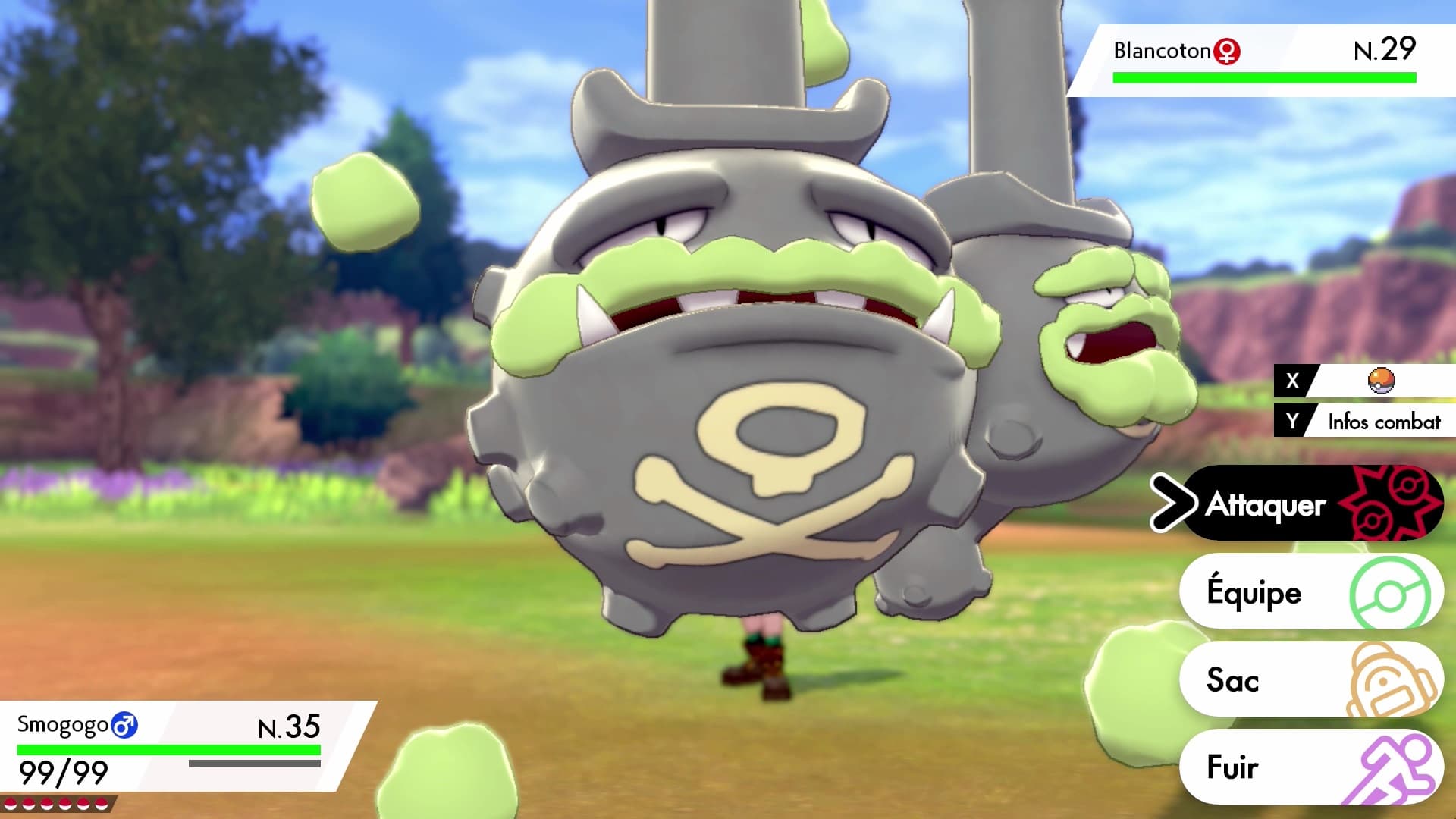 Smogogo dans sa nouvelle version régional dans Pokémon Épée et Bouclier. Smogogo dans sa nouvelle version régional dans Pokémon Épée et Bouclier.