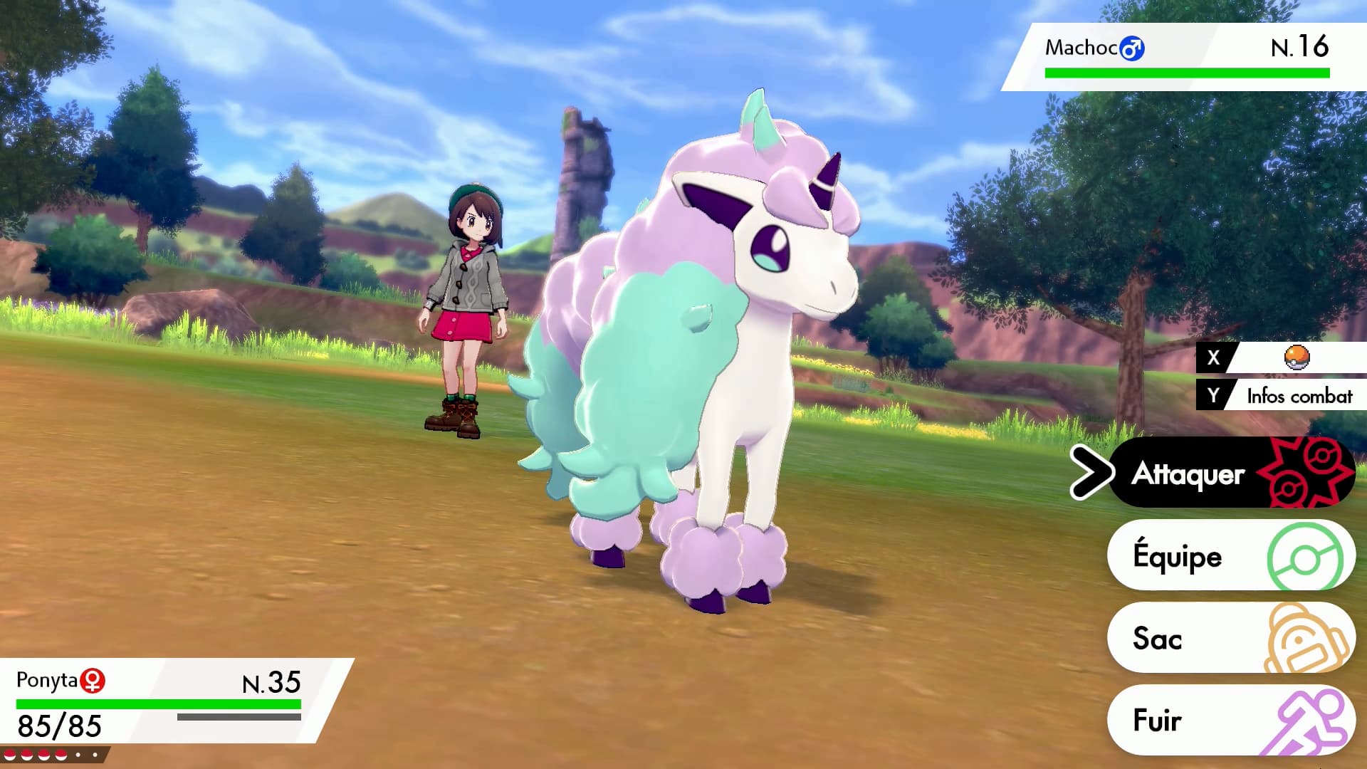 Le magnifique Ponyta de Galar, exclusif à Pokémon Bouclier.