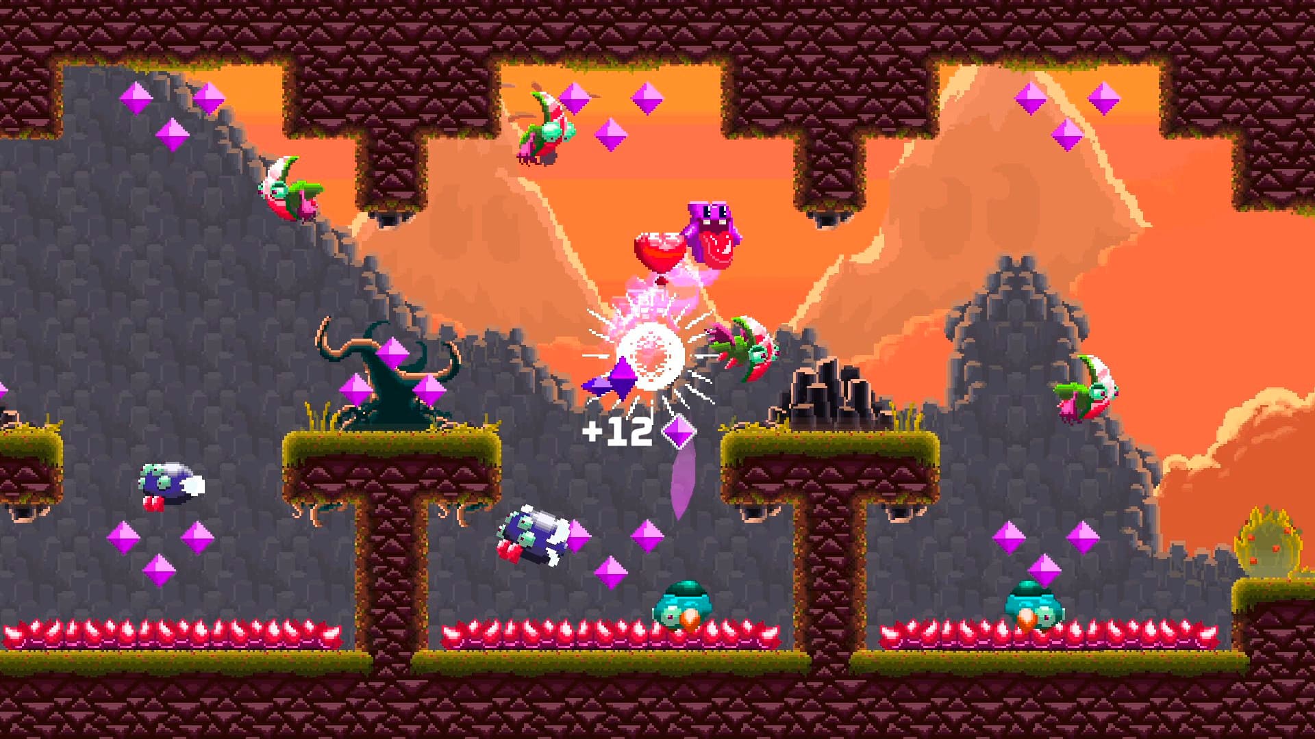 Les graphismes de Super Mombo Quest rappellent le meilleur des consoles de la génération 16-bit. Les graphismes de Super Mombo Quest rappellent le meilleur des consoles de la génération 16-bit.