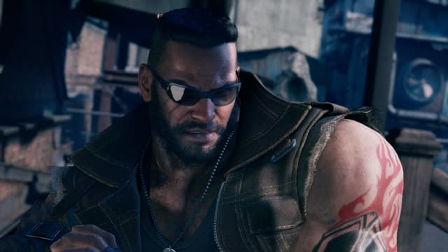 Barett a un nouveau look, mais toujours un sale caractère dans Final Fantasy VII Remake