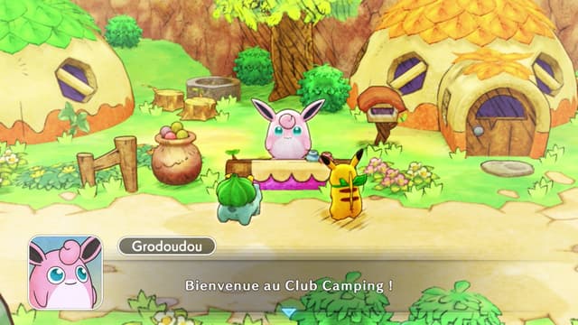 Grodoudou sera toujours présent dans Pokémon Donjon Mystère Équipe de Secours DX sur Nintendo Switch !