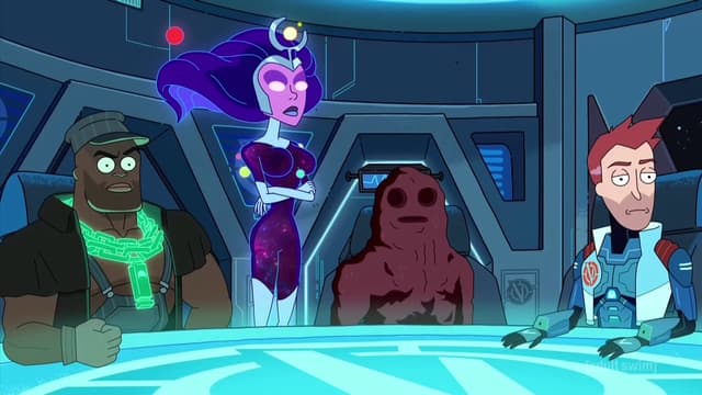 Les Vindicators dans l'épisode 4 de la saison 3 de Rick et Morty
