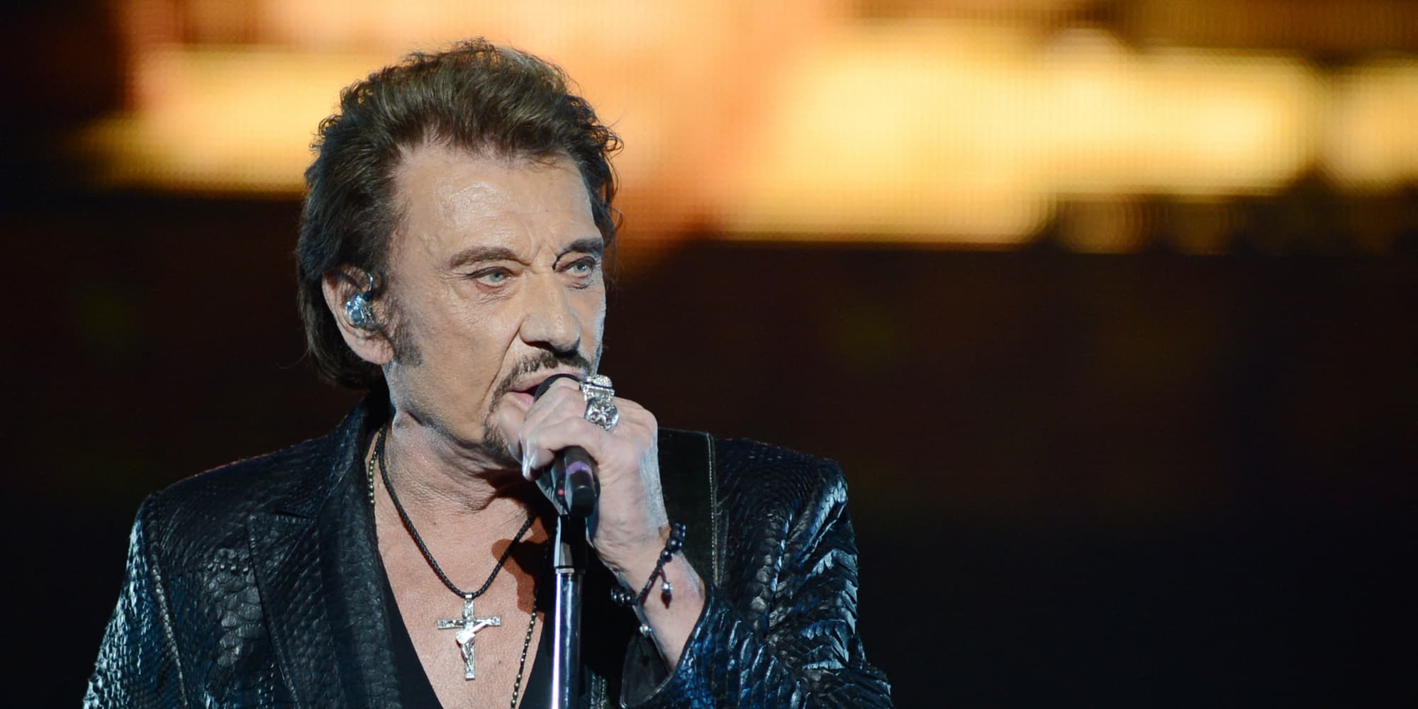 Johnny Hallyday lors d'un concert à Moscou, le 27 octobre 2012.