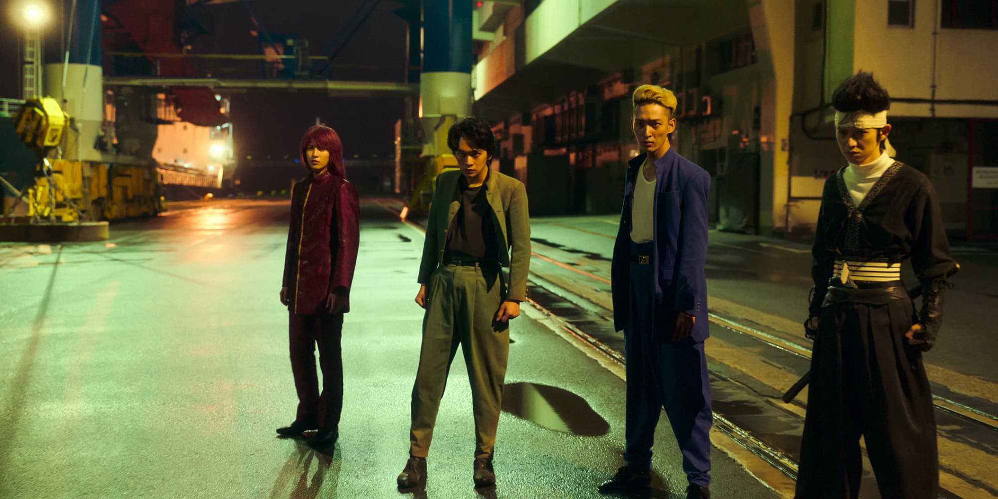 Yûsuke Urameshi (Takumi Kitamura) et ses alliés dans la nouvelle série ''Yu Yu Hakusho'', à voir sur Netflix.