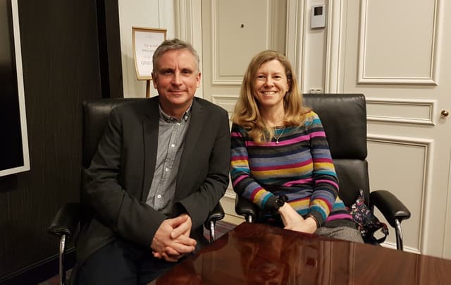 Katharine Gun et Martin Bright, deux "personnes ordinaires" lors de notre rencontre avec eux.
