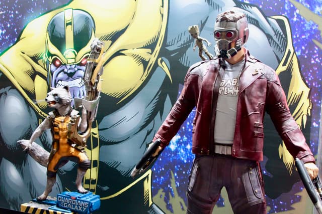Retrouvez Rocket, Star-Lord, Groot et bien d'autres dans les allées de la convention.