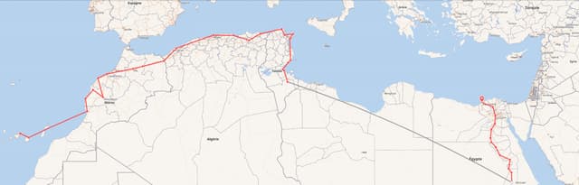 Pékin Express : la route du Maghreb. Départ : les Îles Canaries, arrivée : Alexandrie.