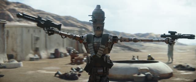 Le robot chasseur de primes doublé par Taika Waititi dans The Mandalorian.