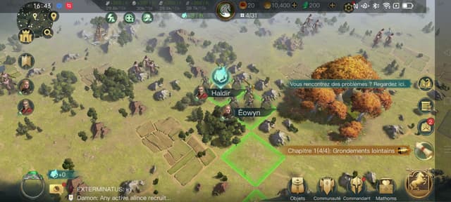 Un jeu exigeant comme Lords of the Rings : Rise to War tourne très facilement sur le OPPO Reno6 Pro (capture d'écran)