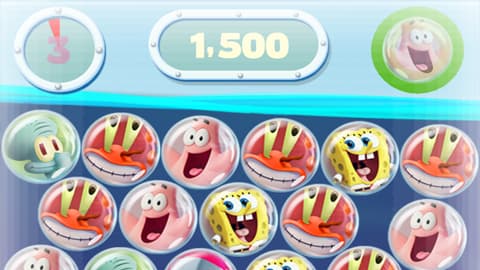 Éclatez toutes les bulles dans SpongeBob Bubble Party