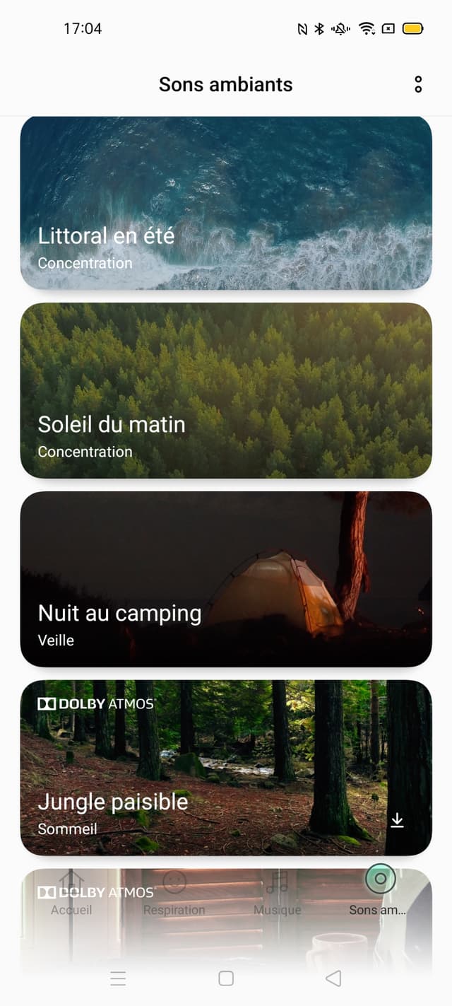 OPPO Relax propose différentes formes d'animations pour se détendre