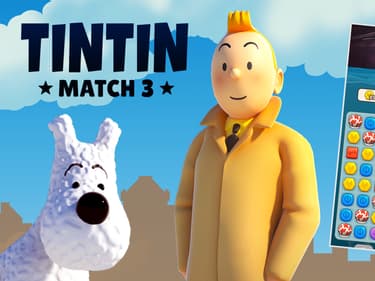 Tintin Match 3 fait partie de la sélection SFR Jeux illimités