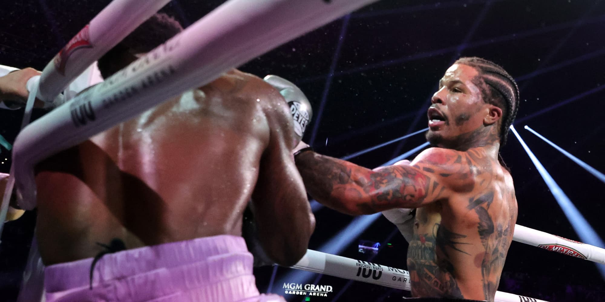 Gervonta Davis lors de son combat face à Frank Martin, le 15 juin 2024 au MGM Grand (Las Vegas).