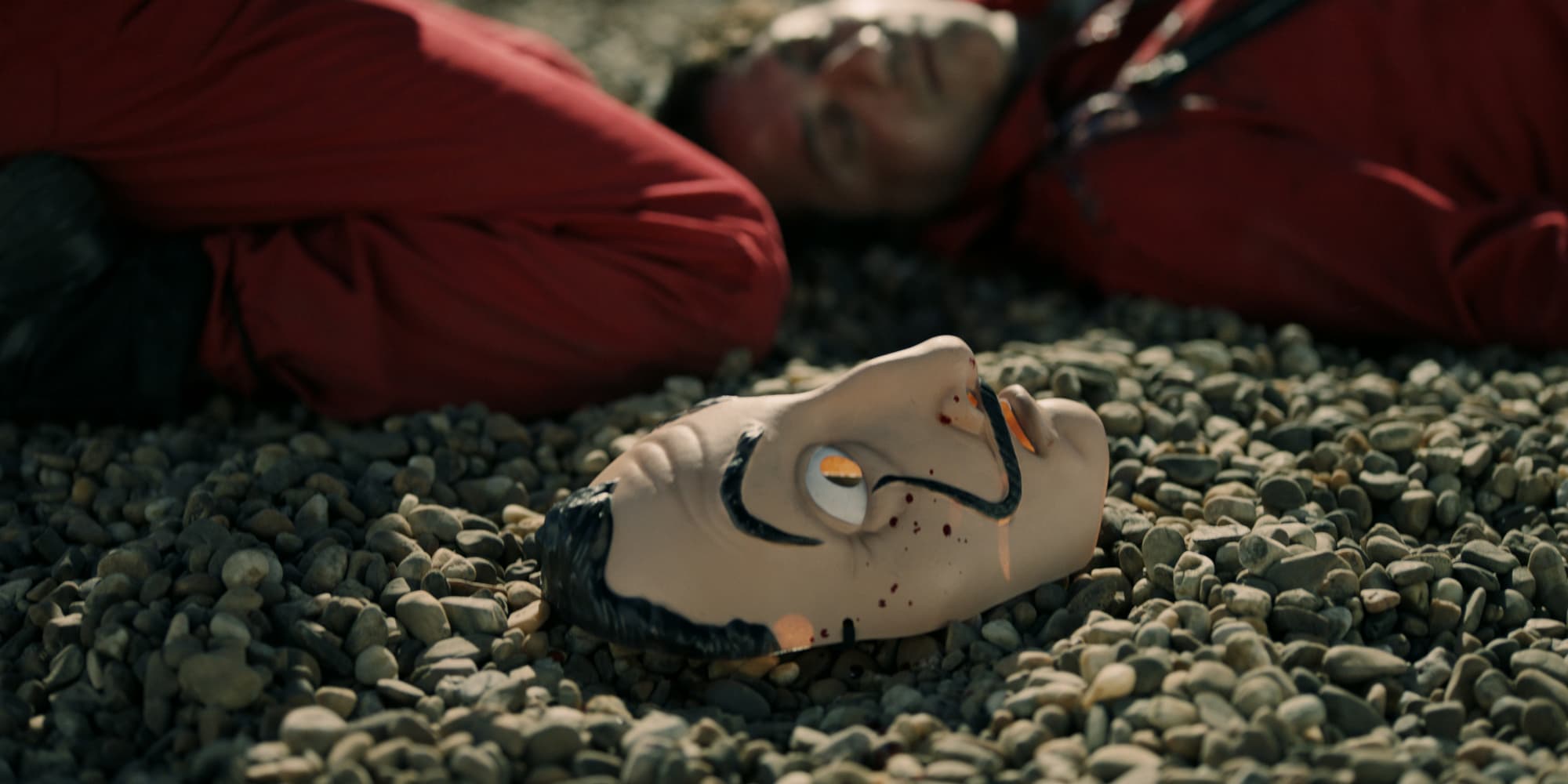 Le masque iconique de Dalí que les braqueurs utilisent pour dissimuler leur identité dans la série Netflix La Casa de Papel.