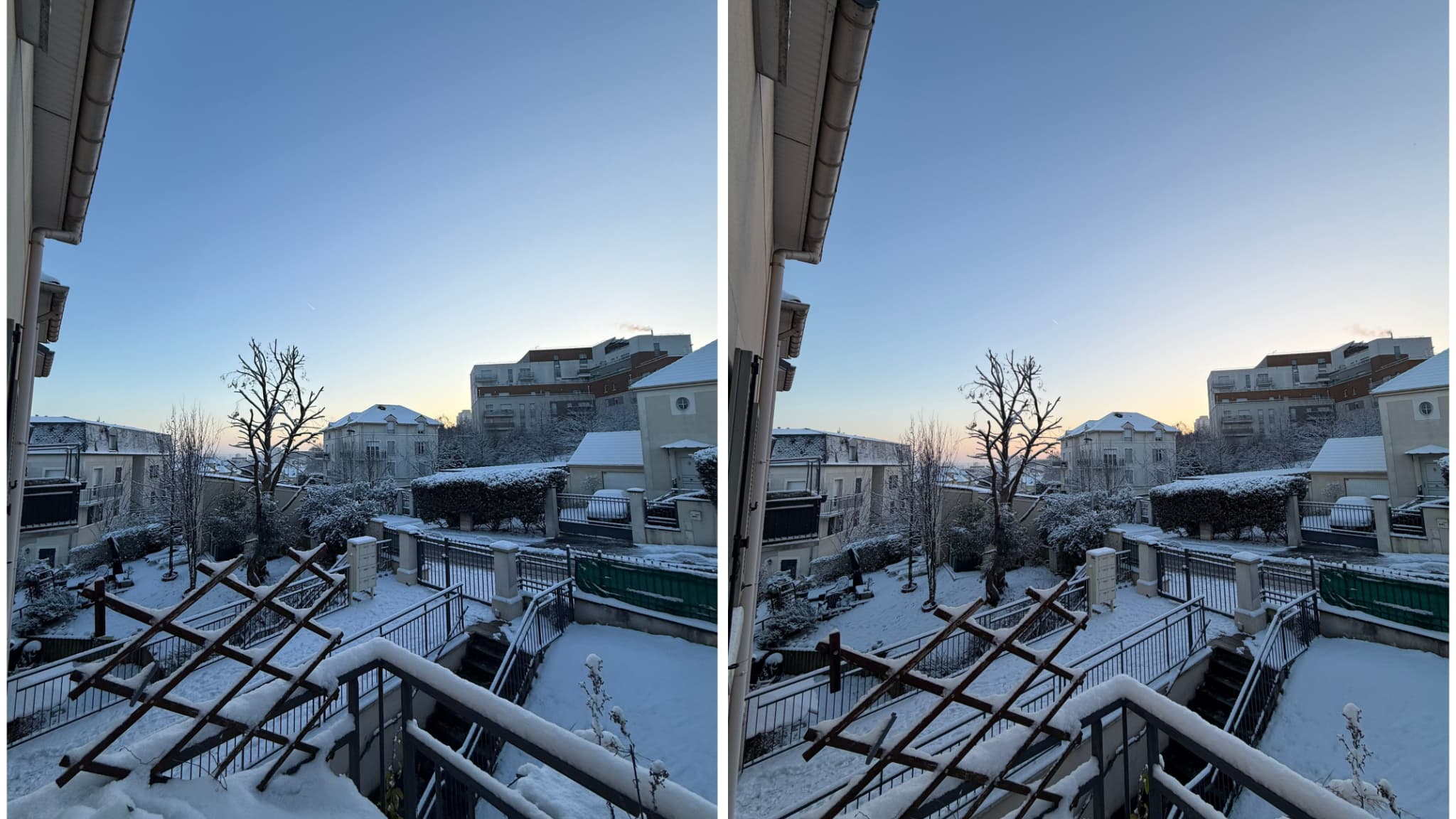 Difficile de faire la différence entre la photo prise en ultra grand-angle sur l’iPhone 16 Pro (à gauche) et celle prise sur l’iPhone 17 Pro (à droite), tant le rendu est qualitatif aussi bien en termes de netteté que des couleurs.