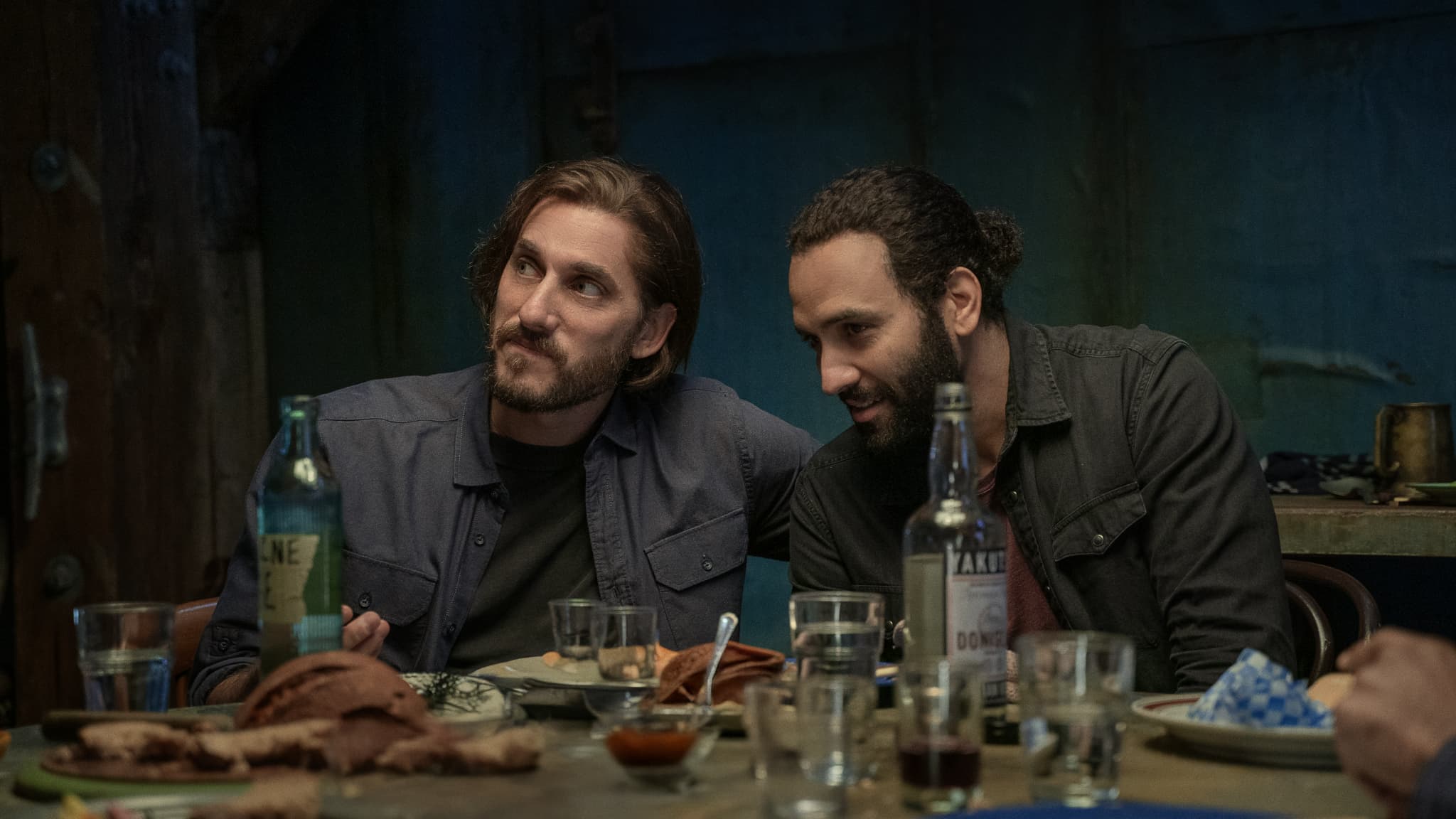Nicky (Luca Marinelli) and Joe (Marwan Kenzari), still together in "The Old Guard 2". old guard 2: recap 'of