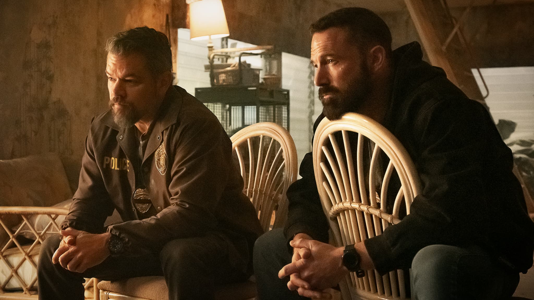 Matt Damon et Ben Affleck partagent l'affiche du thriller "RIP", sortie prévue à l'automne 2025 sur Netflix. 
