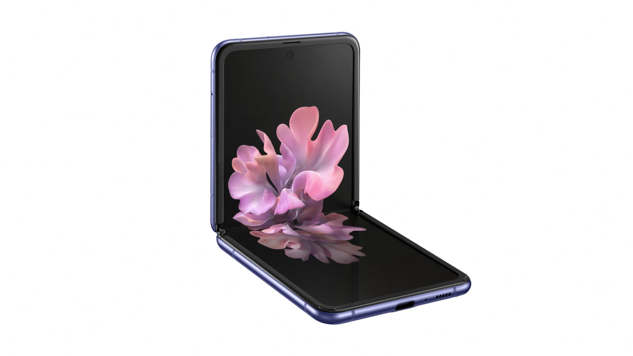 Le Samsung Galaxy Z Flip tel que présenté à San Francisco. Le Samsung Galaxy Z Flip tel que présenté à San Francisco.