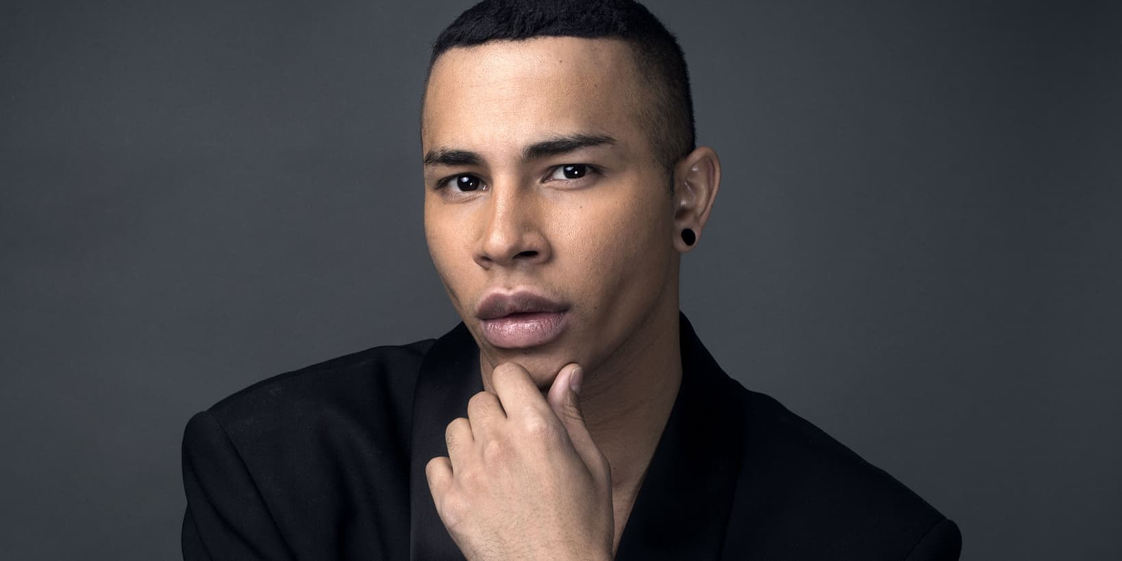 Olivier Rousteing, directeur artistique de la maison Balmain.