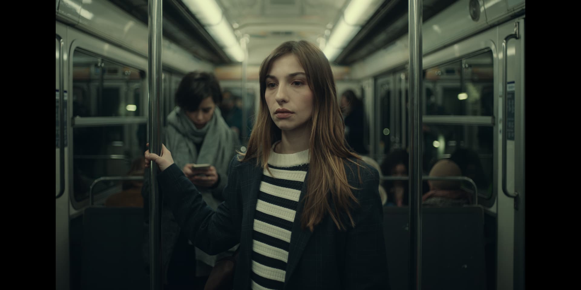 Marie Colomb est Léna, stagiaire de la Préfecture de Police de Paris dans la série ''Follow'', à retrouver sur Universal+.