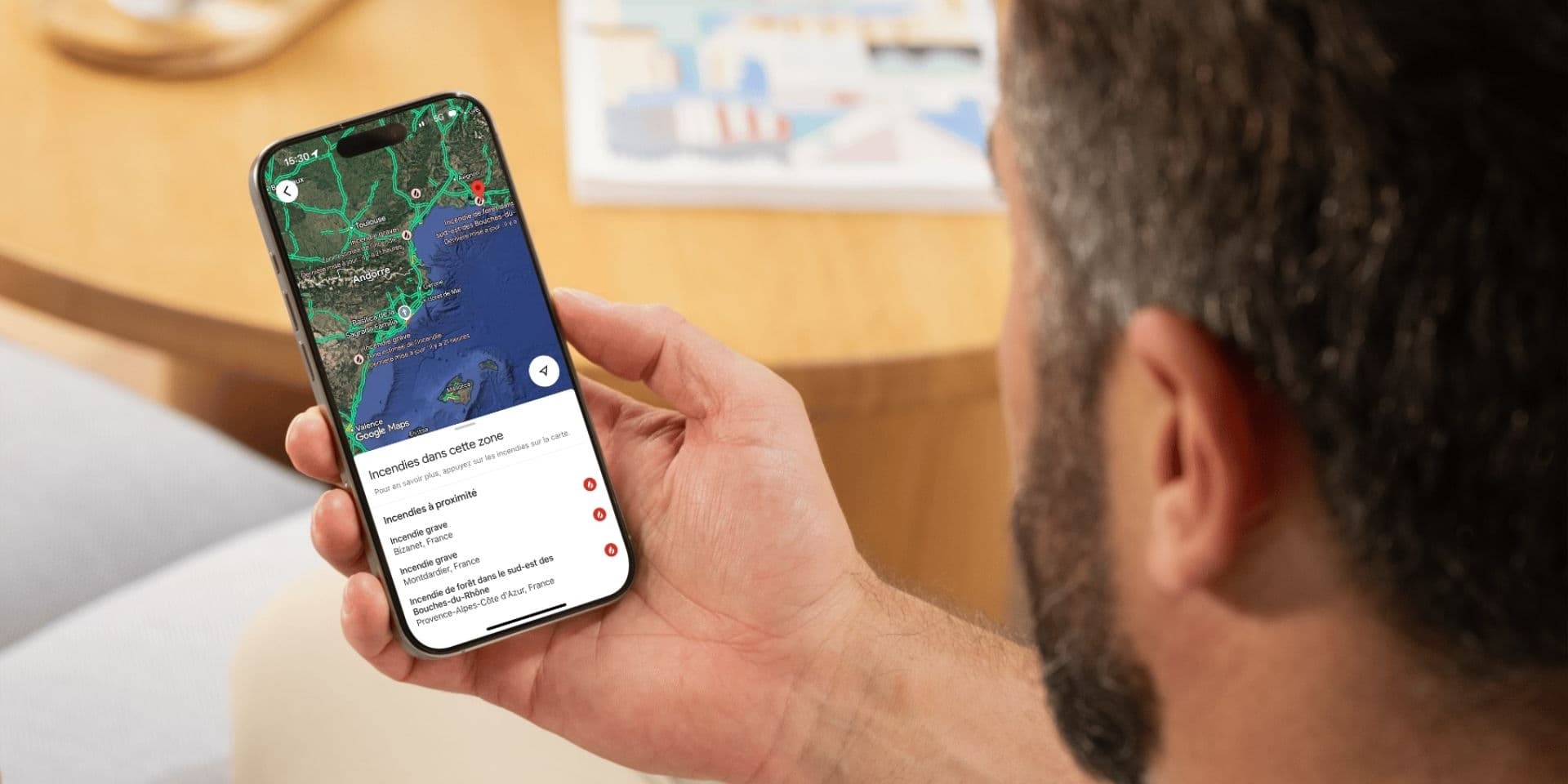 Passez un été en toute sécurité grâce la fonctionnalité de détection d'incendies disponible sur Google Maps.