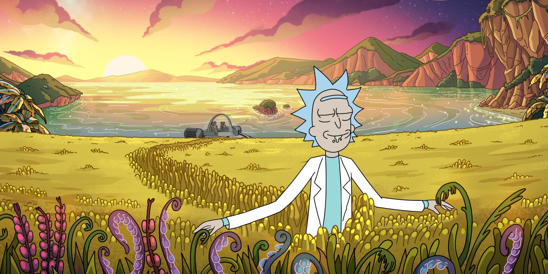 Rick a vraiment la tête de quelqu'un qui cache un terrible secret...