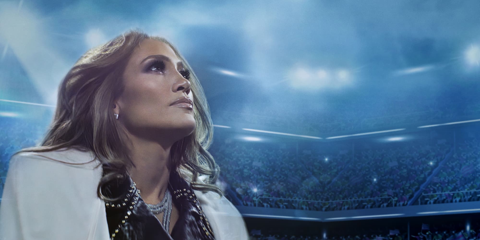 J-Lo lors de son entrée au Sun Life Stadium de Miami lors de la finale du Super Bowl 2020