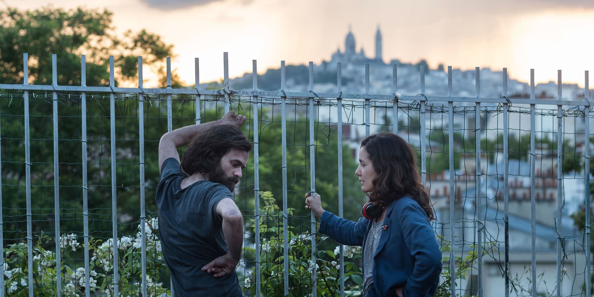 Romain Duris et Cathy Vernet, interprète et réalisatrice de Vernon Subutex.