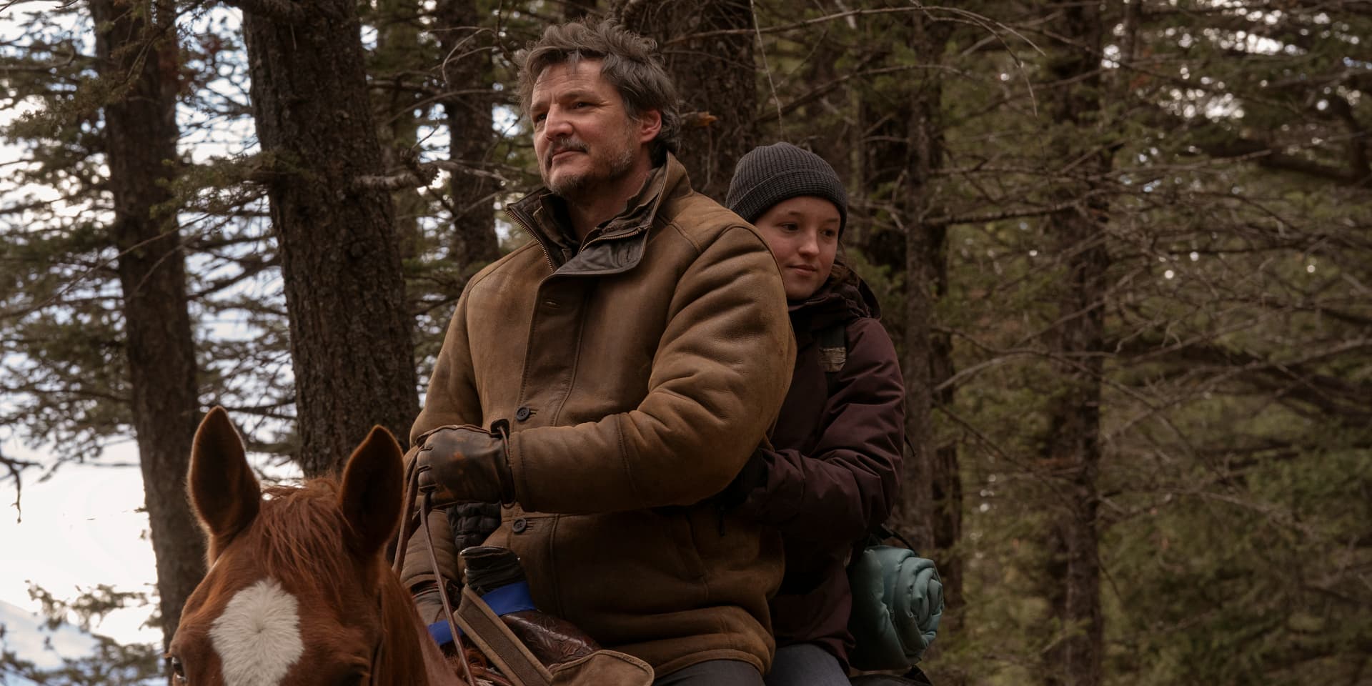 Pedro Pascal et Bella Ramsey dans l'épisode 6 de la saison 1 de "The Last of Us" sur Prime Video