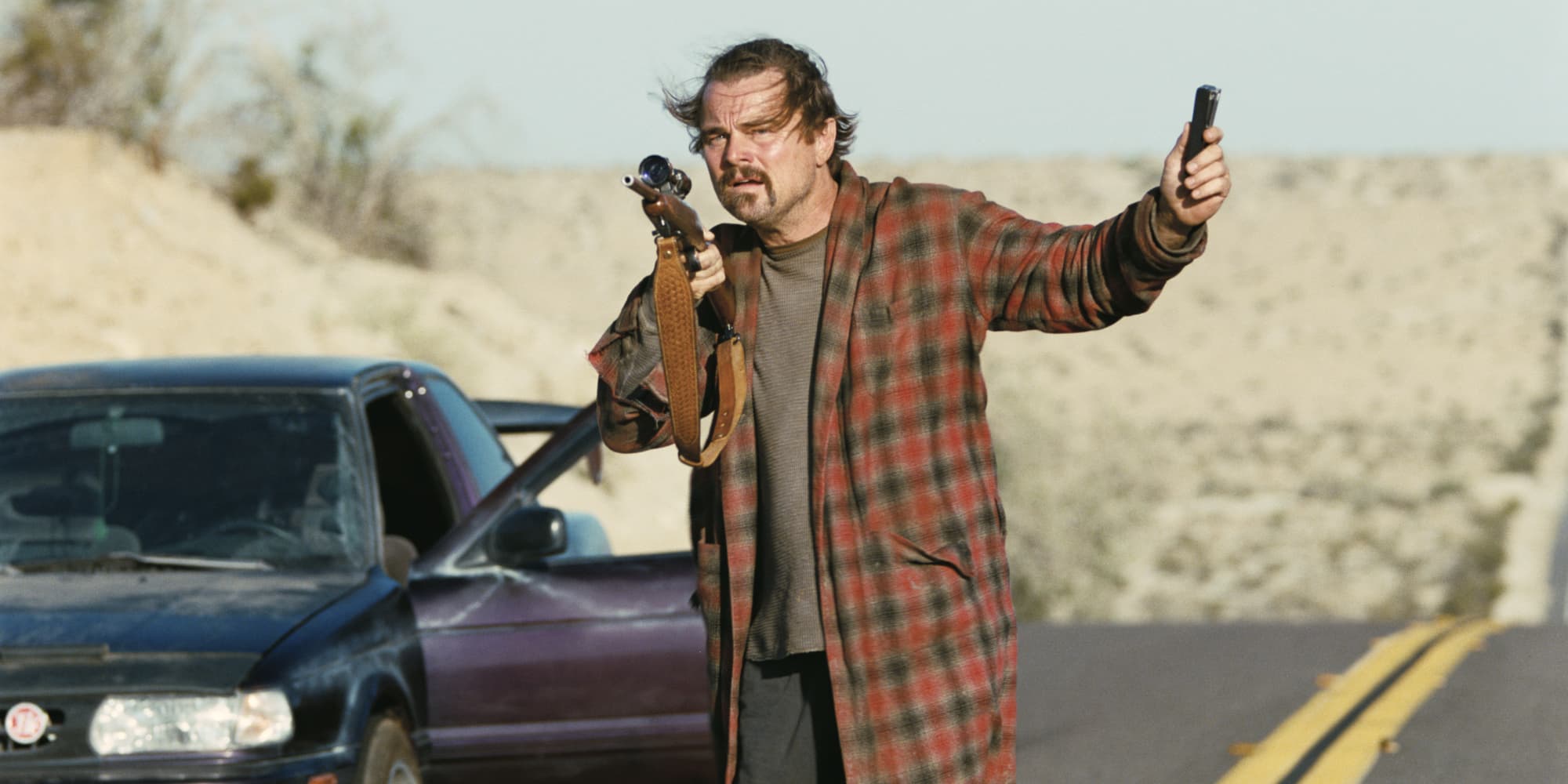 Leonardo DiCaprio incarne Bob Ferguson dans “Une bataille après l'autre.” 