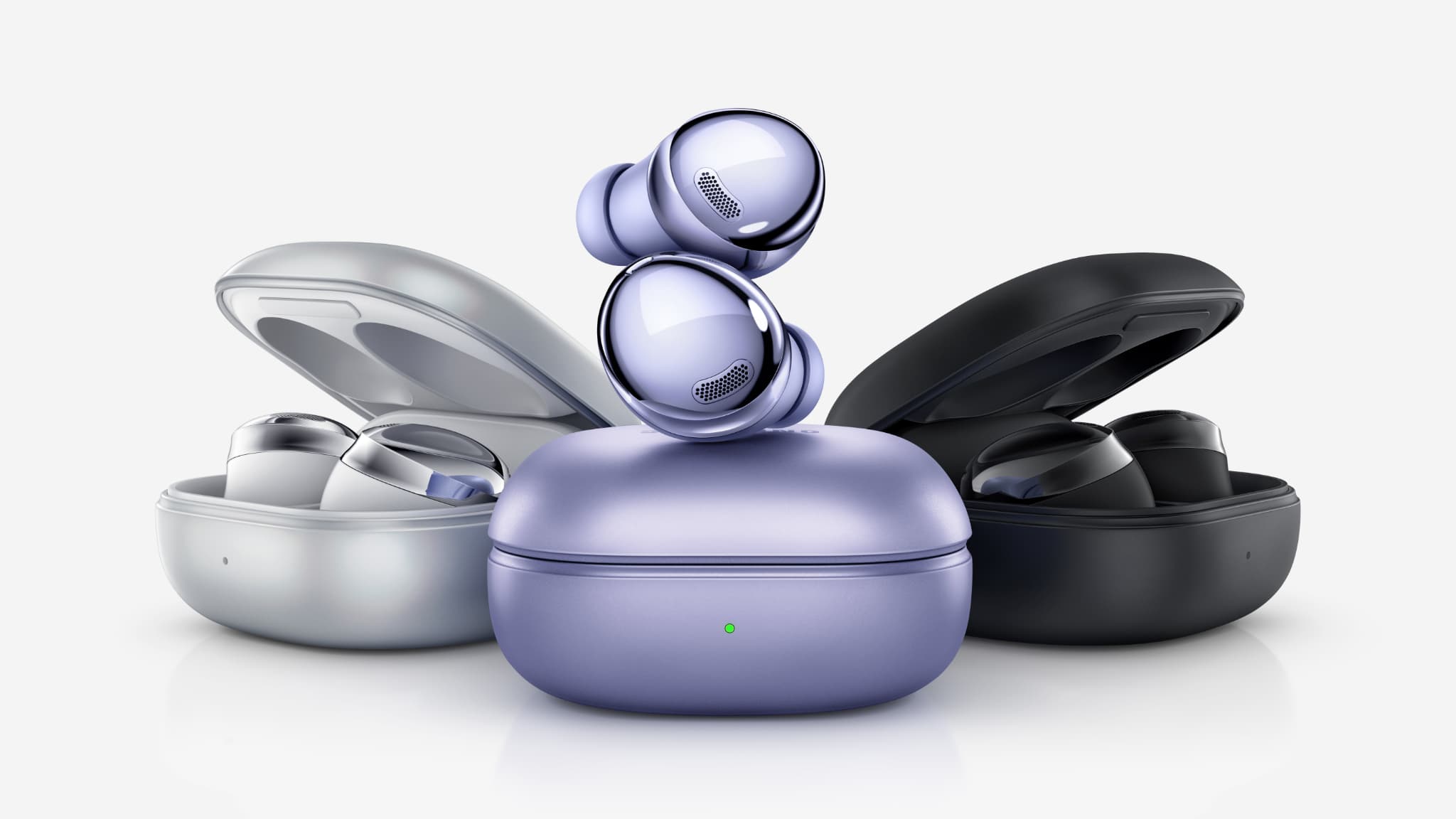 Les Galaxy Buds Pro délaissent l'aspect beans pour revenir à un design plus sobre Les Galaxy Buds Pro délaissent l'aspect beans pour revenir à un design plus sobre