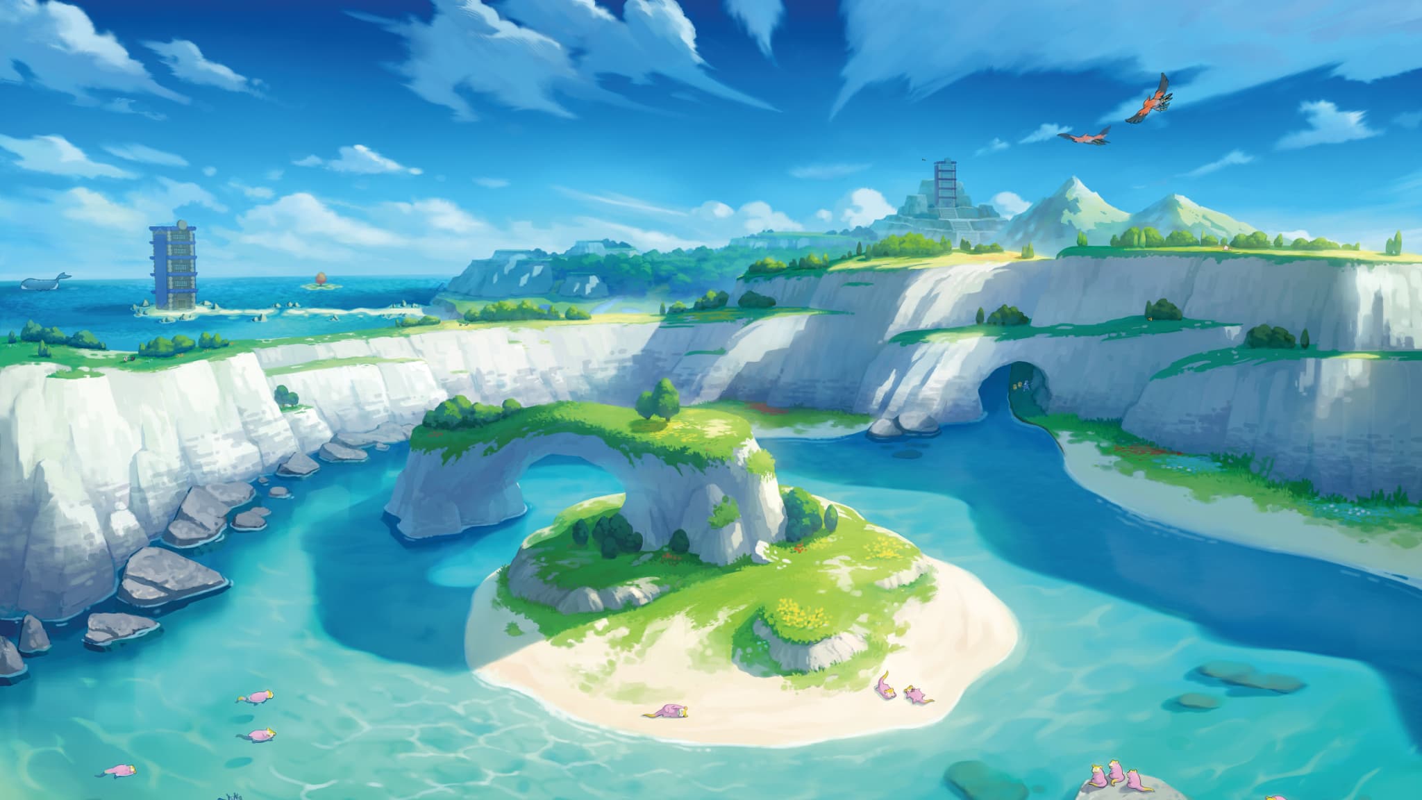 L'île solitaire de l'armure, première partie du DLC de Pokémon Épée et Bouclier. L'île solitaire de l'armure, première partie du DLC de Pokémon Épée et Bouclier.