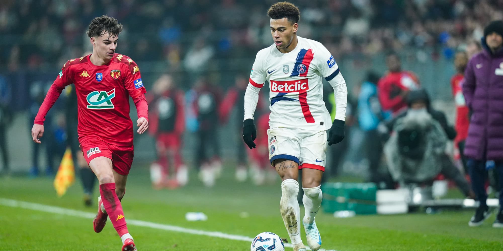 C'est l'heure des demi-finales de la Coupe de France, le PSG, avec Désiré Doué (photo), fait figure de favori.