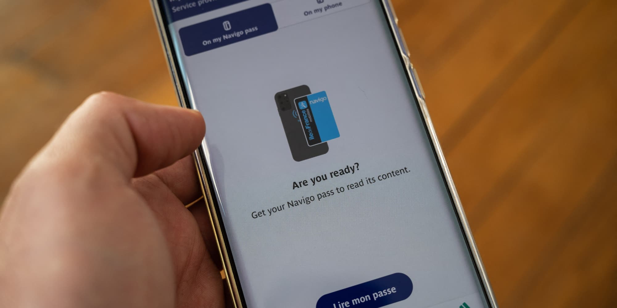 Illustration de l'application pour smartphone de la RATP, le 14 juin 2021 à Paris.